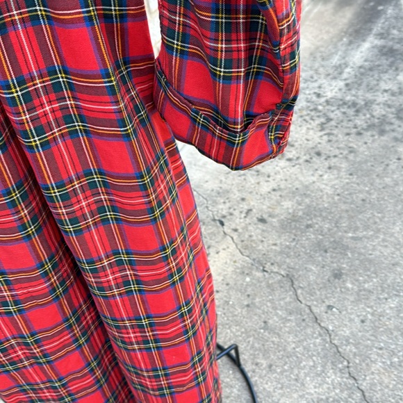 Vtg 50s 60s state o Maine plaid viyella Wool Blend robe As Is - Picture 9 of 14